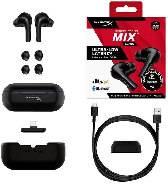 Топовая игровая гарнитура! - HyperX Cloud MIX Buds, Bluetooth 5.2