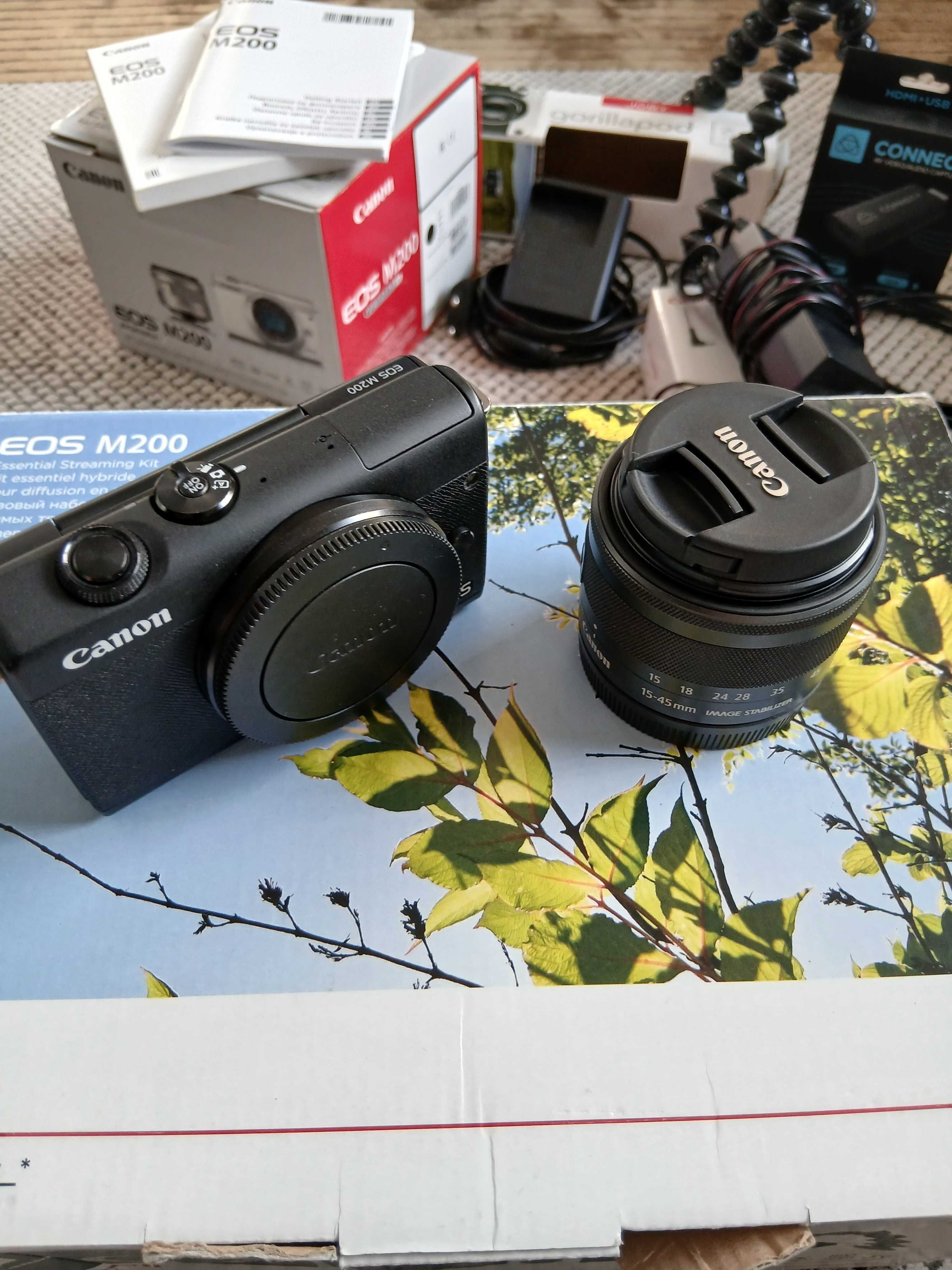 Canon EOS m200 essential streaming kit+elgato camlink 4k