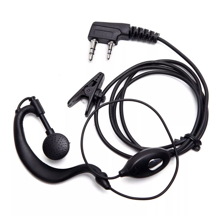 Casca cu microfon pentru Walkie-talkie, mufa tip K, 2 pini, UV5