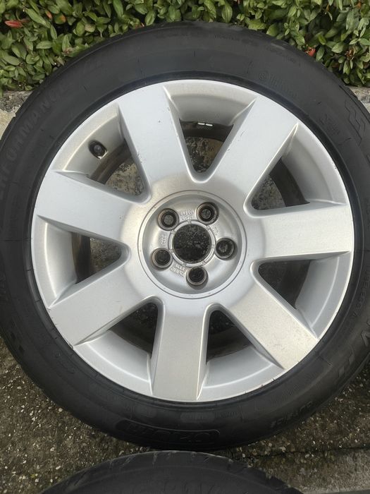 Джанти 16" 5х100 с гуми 205/55/16 Skoda,VW,Seat,Audi