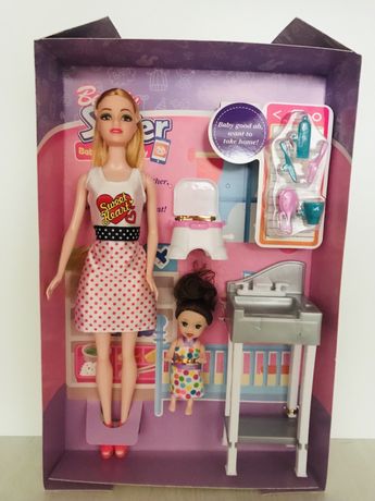 Кукла  с малышом и аксессуарами