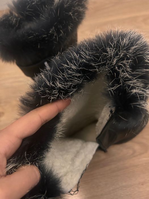 Детски, зимни, кожени боти