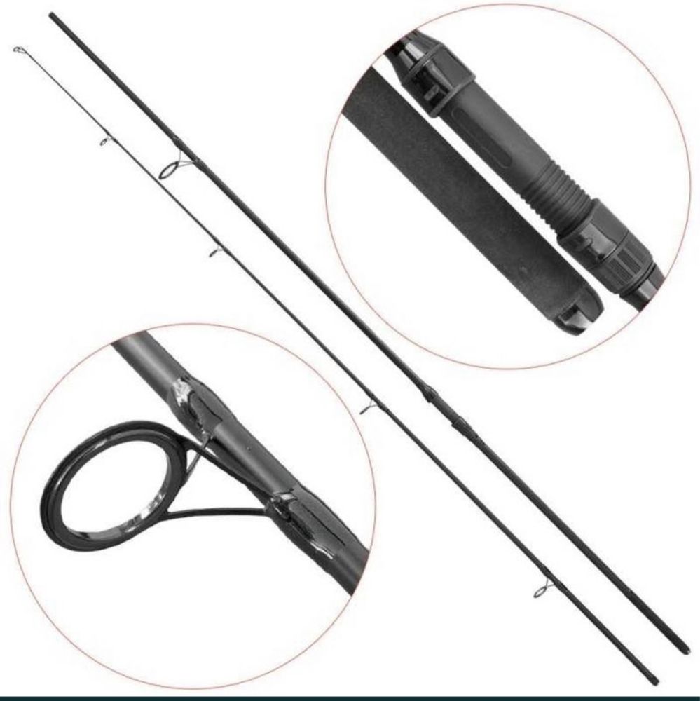 Lanseta fibra de carbon Baracuda Black Stone 3.60 m