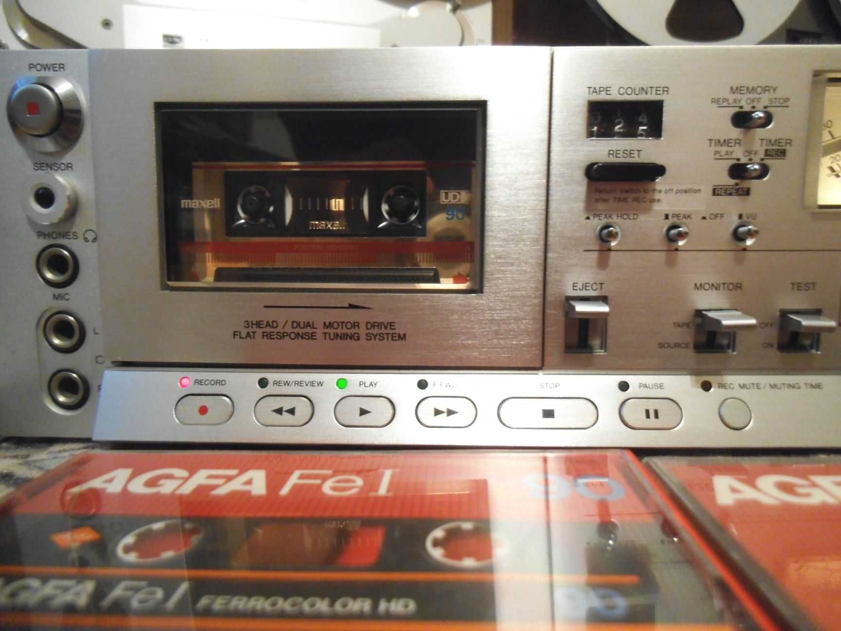 Deck AIWA AD-6900 II 3-Ferrite Head 2-Motor Metal cassette deck