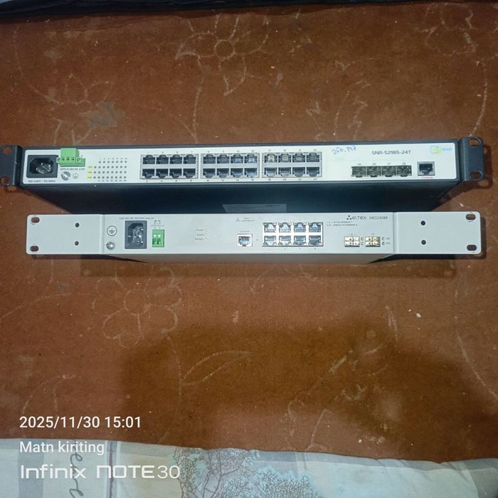 Продам SNR-S2962-24T и eltex mes 2408b