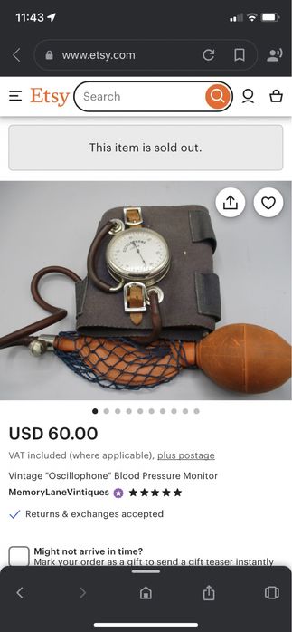 Старинен апарат за кръвно антикварен