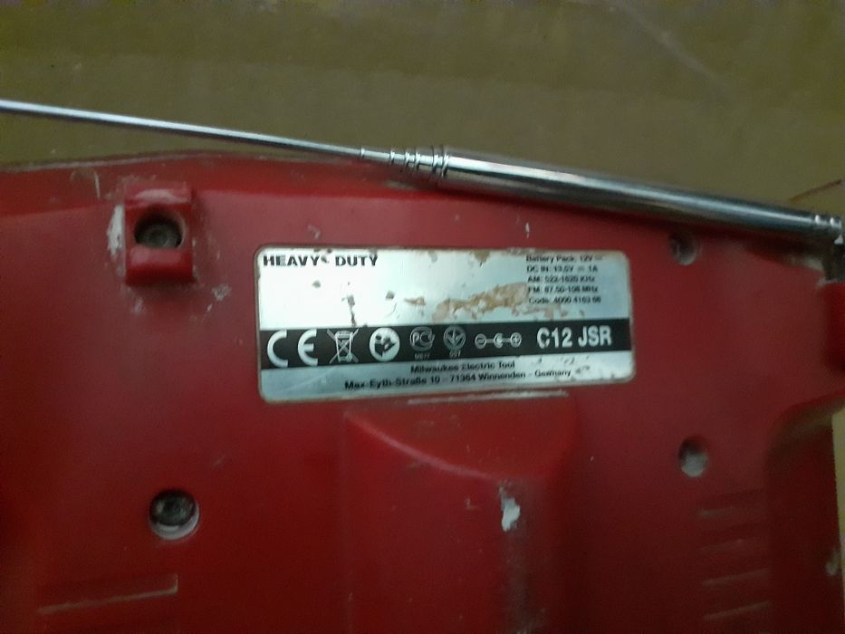 Radio Șantier Milwaukee C12 JSR Doar Corp cu Mic Defect