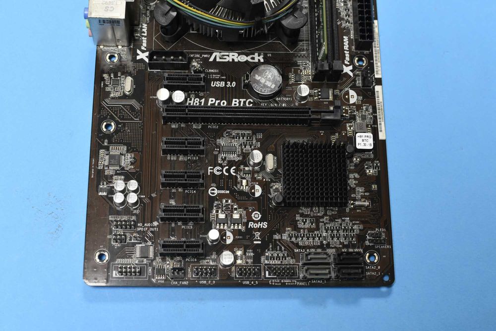 Asrock H81 Pro BTC + CPU + RAM + COOLER - ликвидация Socket 1150