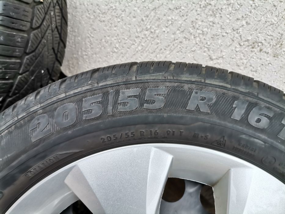 Jante tabla 5x110 Opel +anvelope iarna 205/55r16