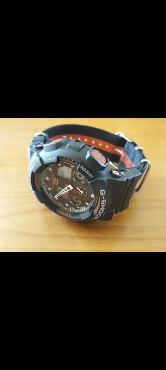 Адаптери и Нато каишка 24 мм за Casio Gshock GA100