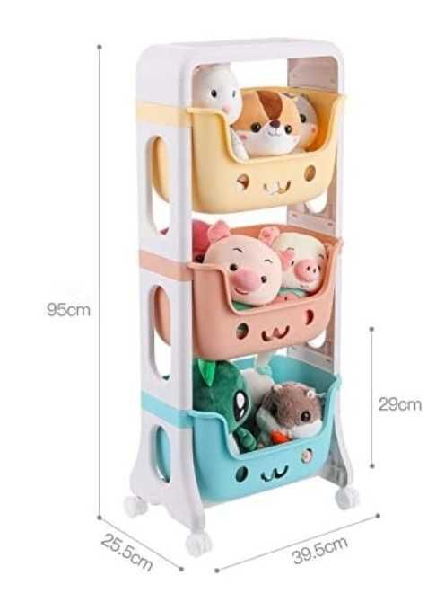 Детска етажерка в пастелни цветове