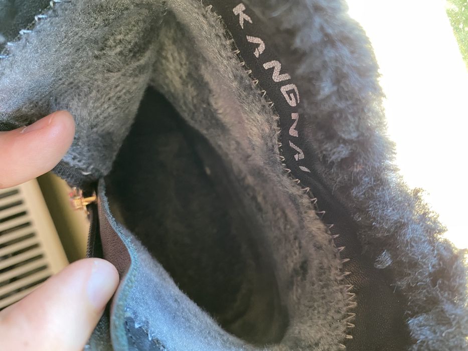 Ghete negre din piele naturala