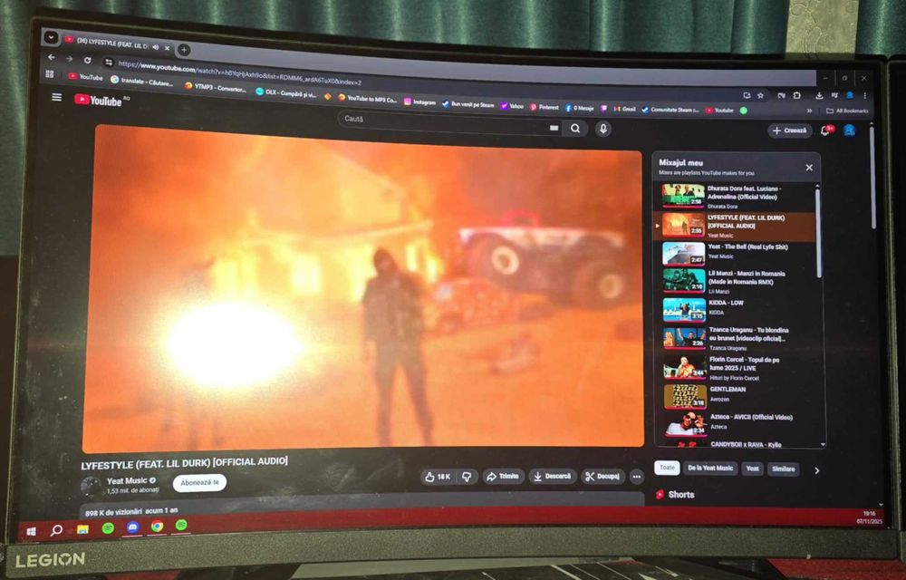 Monitor Gaming Lenovo Legion R25f-30, 24.5", Full HD, 280Hz