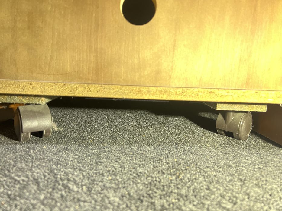 Raft/dulap audio vintage Rosita cu pick-up Dual 128 incorporat