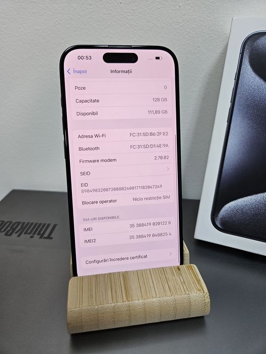 IPhone 15 PRO Ca NOU
