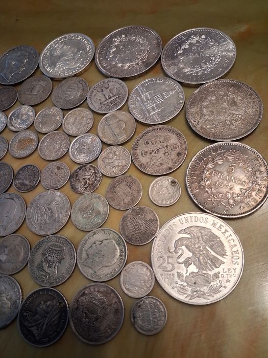 Lot monede din argint.