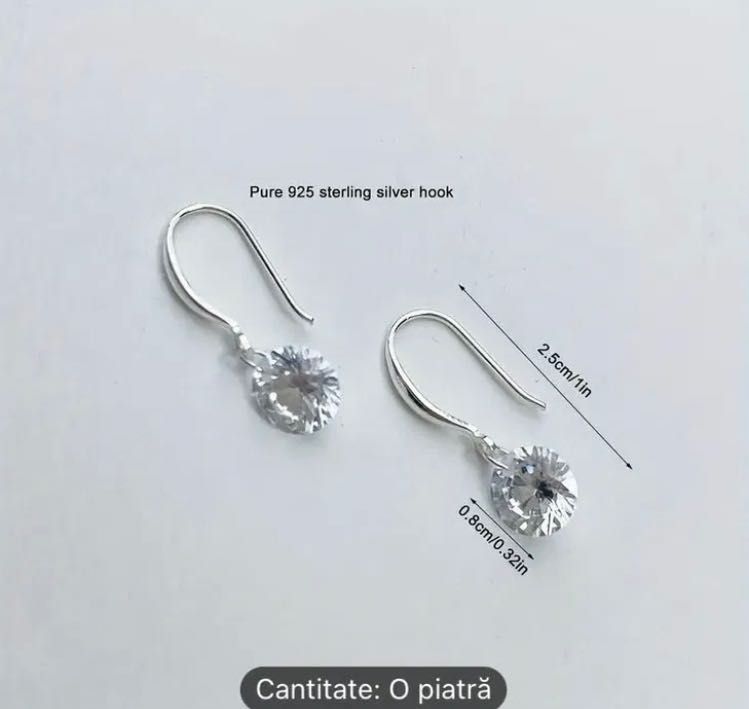 Vand cercei de argint eleganti