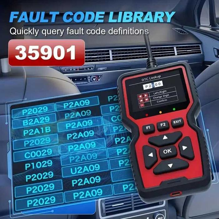 Автодиагностика скенер четене и триене на грешки V519 OBD2 2025