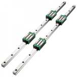 2PCS Șine Lineare 20-1676mm cu 4 Blocuri Rulmenți HSR20