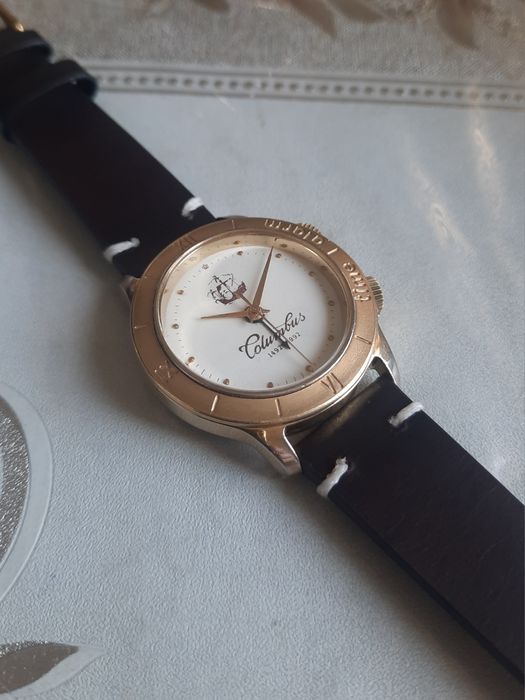 Позолоченные часы Columbus сигнал