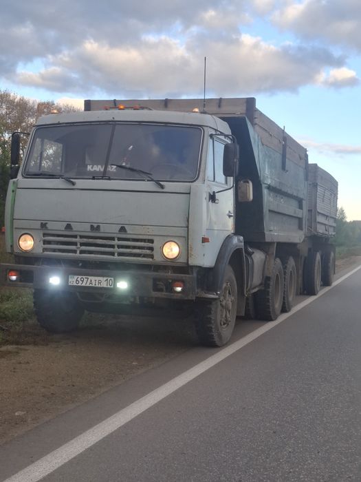 Услуги КАМАЗа самосвала с прицепом . Грузоперевозки. Вывоз мусора