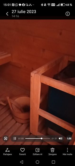 Vând sauna  din lemn