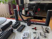 Gimbal stabilizator video FeiyuTech A2000, Kit cu grip simplu si dublu