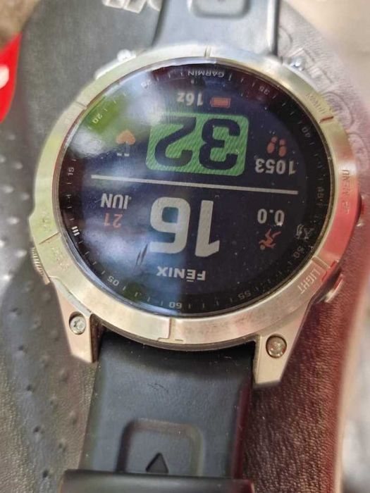Garmin Fenix 7, 47mm, silver/graphite, in garantie, la cutie