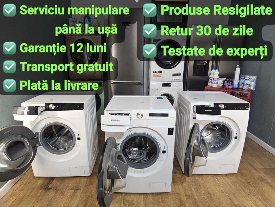 4️⃣ Mașini de spălat rufe Garanție 12 LUNI  A+++