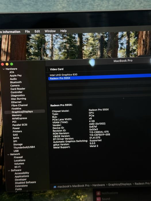 Macbook Pro 15 2018 - i7, 16 GB Ram, 256 GB SSD