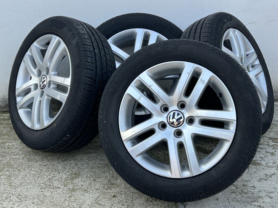 Jante Vw cu anvelope  205/55/16  5x112