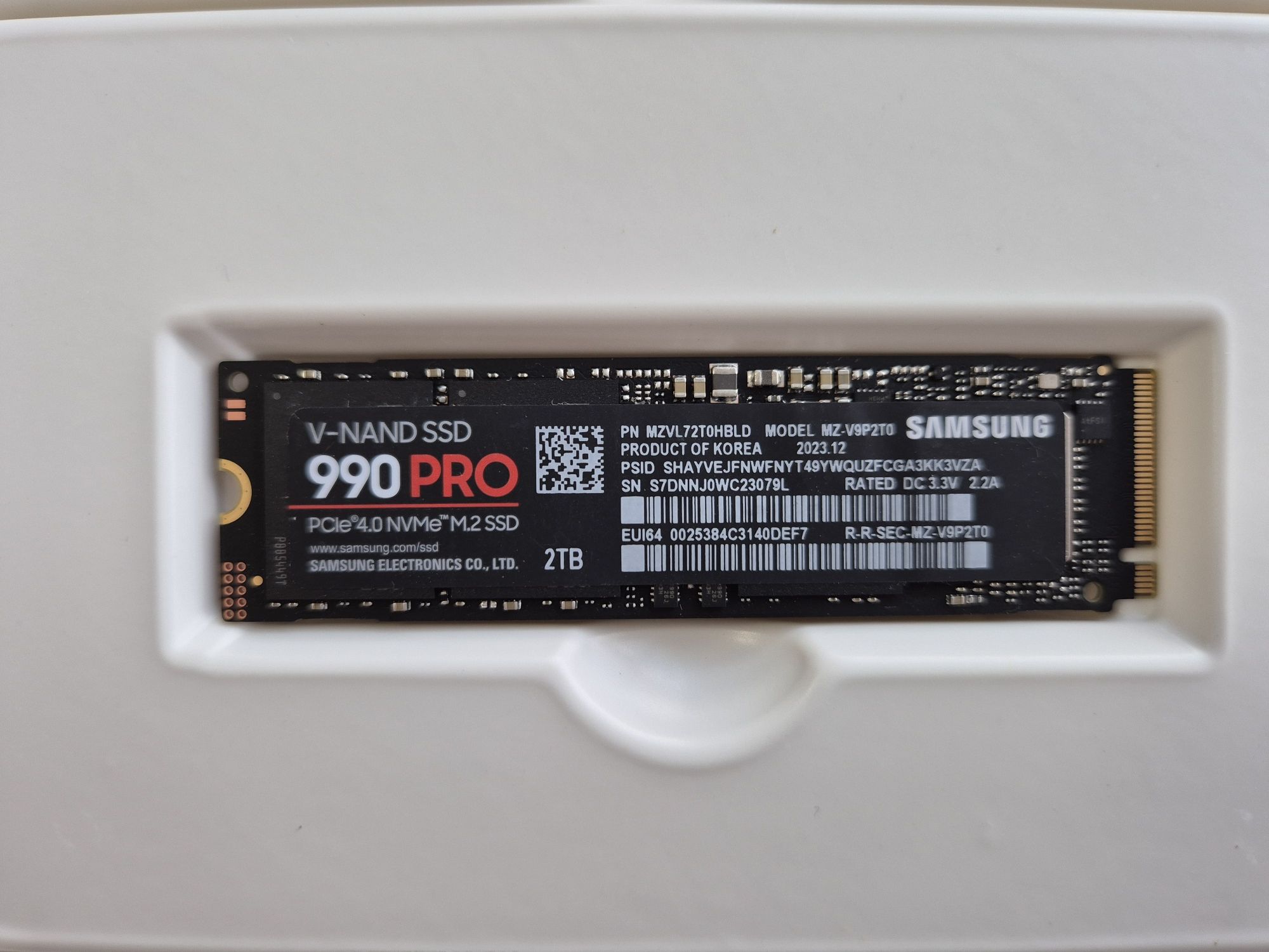 Samsung 990 PRO 2TB ssd m.2 nvme PCIe 4.0 x4 NOU