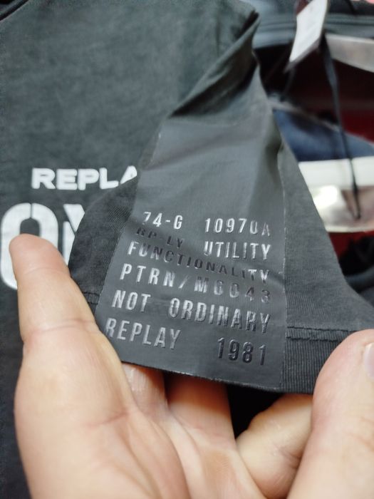 Оригинална тениска REPLAY Army M нова мъжка реплей