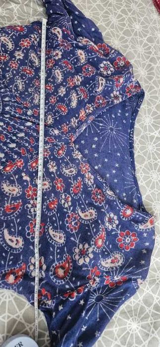 Rochie hippie bleumarin