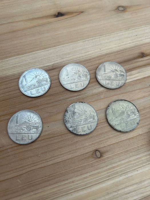 6 monede 1 leu 1966