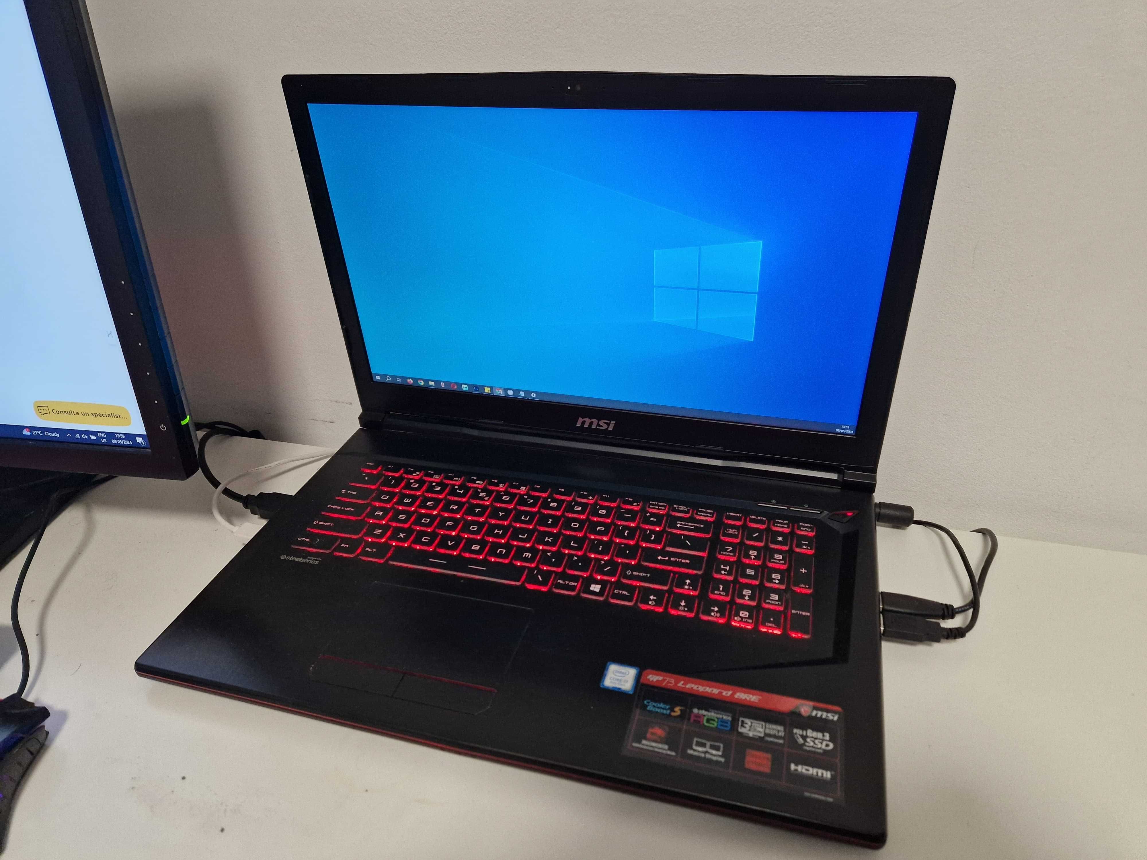 Vand Laptop MSI Gaming 17.3'' Model  GP73 Leopard 8RE