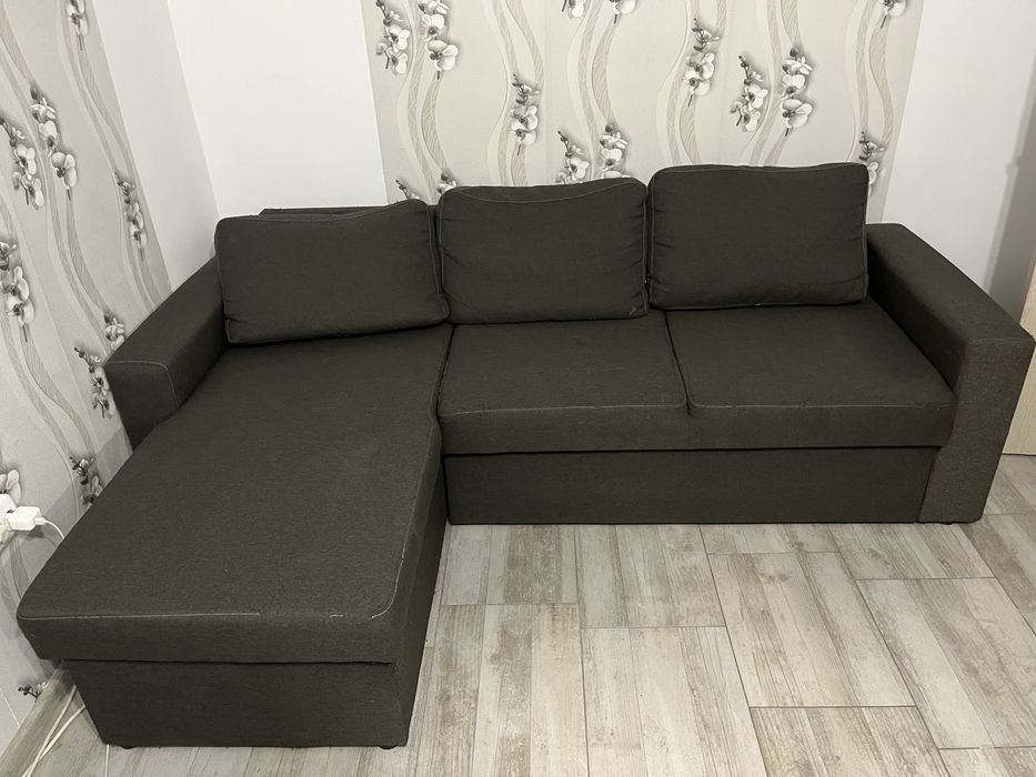Ъглов диван с опция сън.