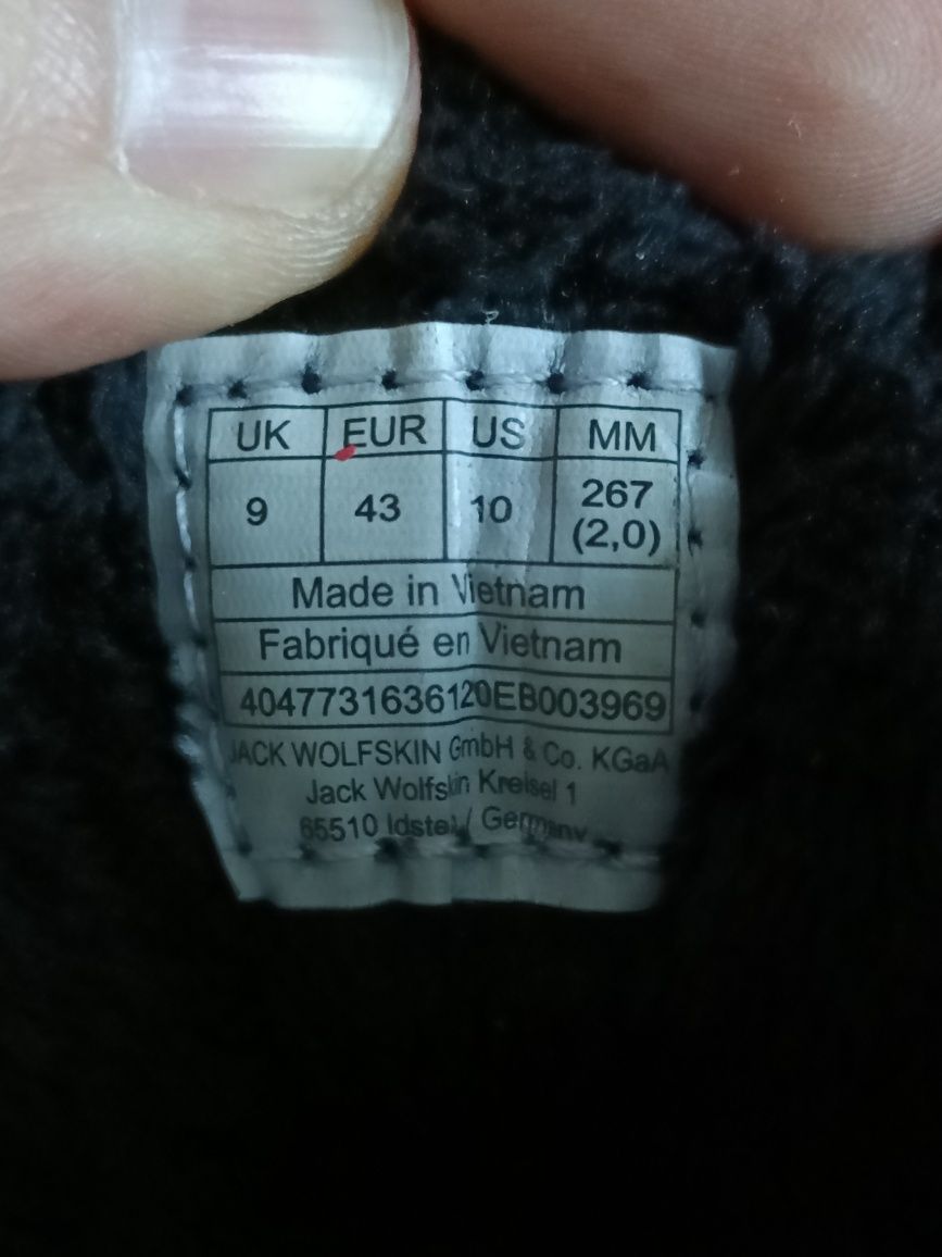 Jack Wolfskin Snowcrawler Mid Texapore номер 43 код 17A
