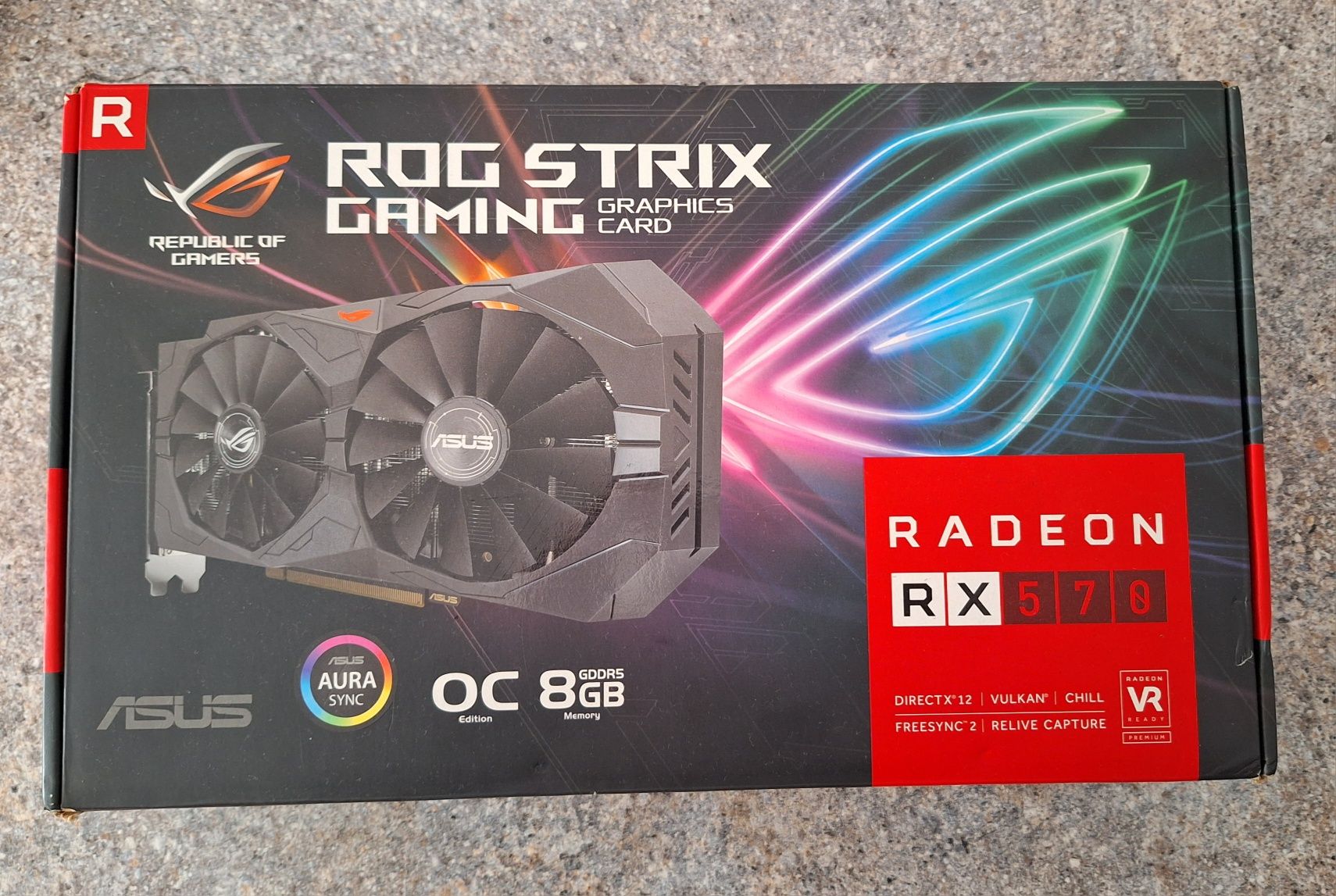 Placa video Asus RX570 8GB ROG Strix OC Edition