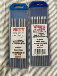 Electrozi wolfram tungsten Grey  3.2 si 2.4 mm, set 10 bucati