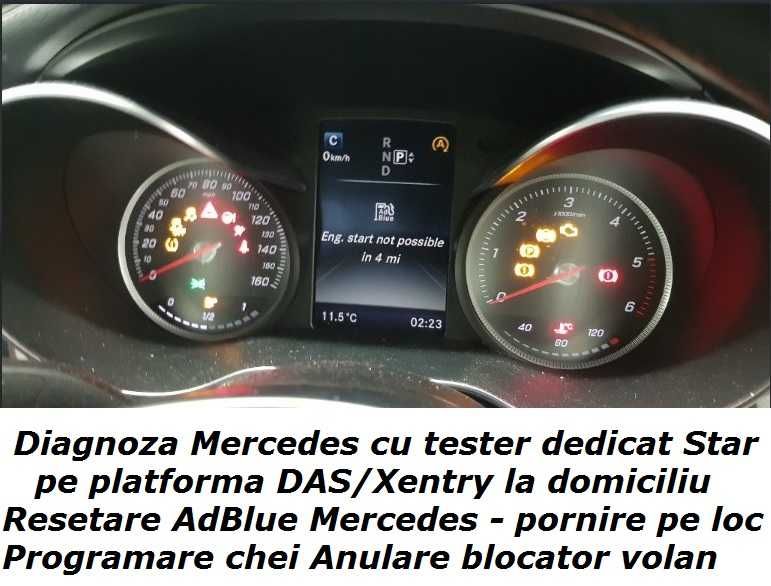 Eroare 4a63 ews tampering resetare imobilizator BMW / AdBlue Mercedes