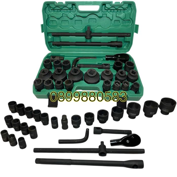 Гедоре STAHLMAYER – 26 части, 3/4" & 1", ударни вложки CR-MO 21–65 мм