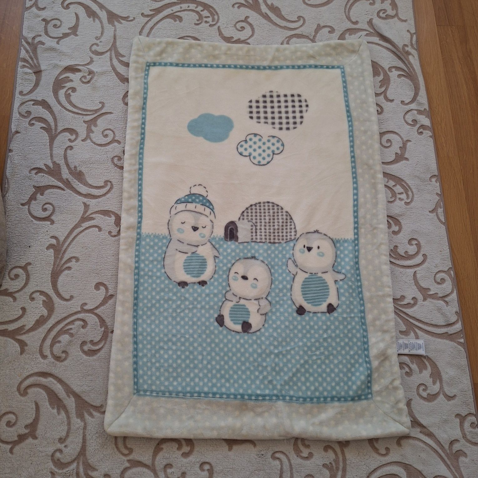 KIKKA BOO Меко зимно одеяло с шерпа 110/140 см. PINGUI FAMILY СИНЬО
Ха