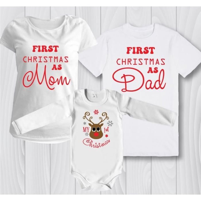 Комплект коледни тениски