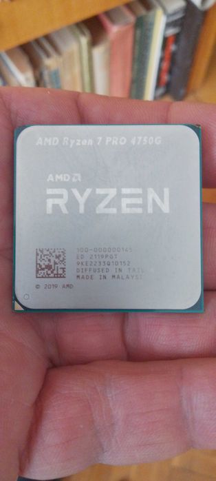 AMD Ryzen 7 PRO 4750G, 8 Cores, 16 Threads, 3,6GHz/4.4GHz, Socket AM4