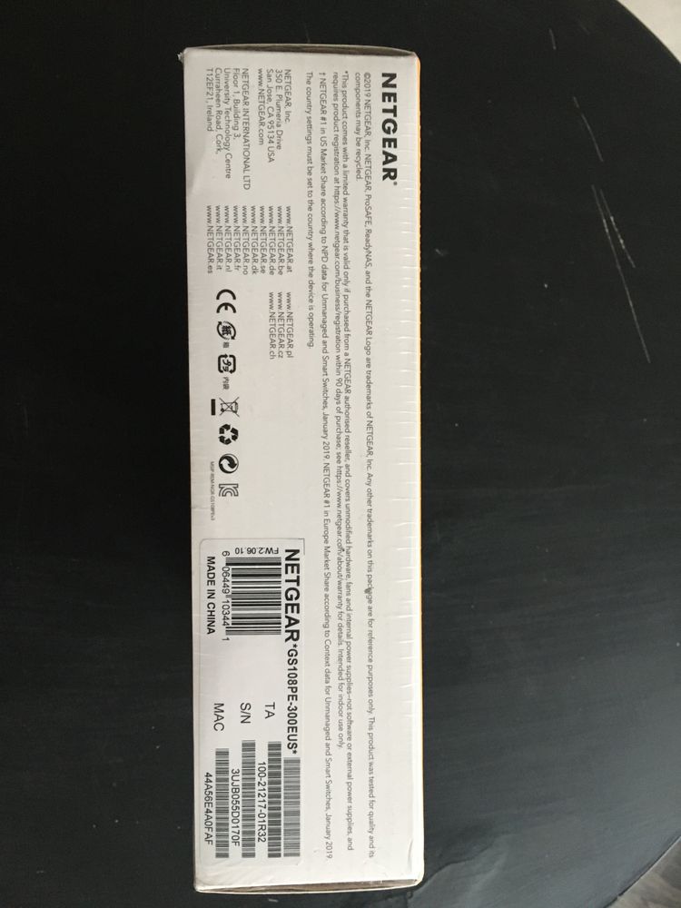 Switch Netgear gs108pe