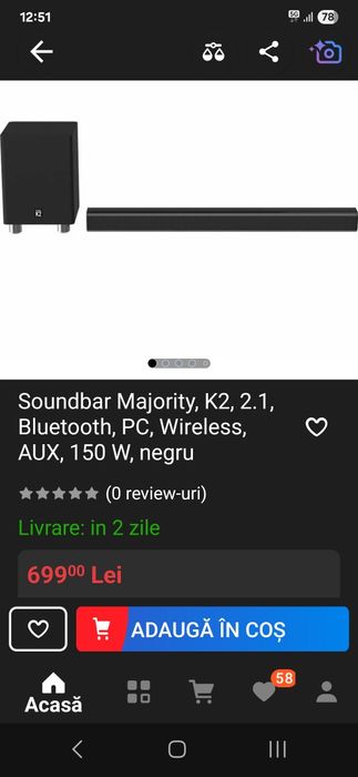 Soundbar Majority k2