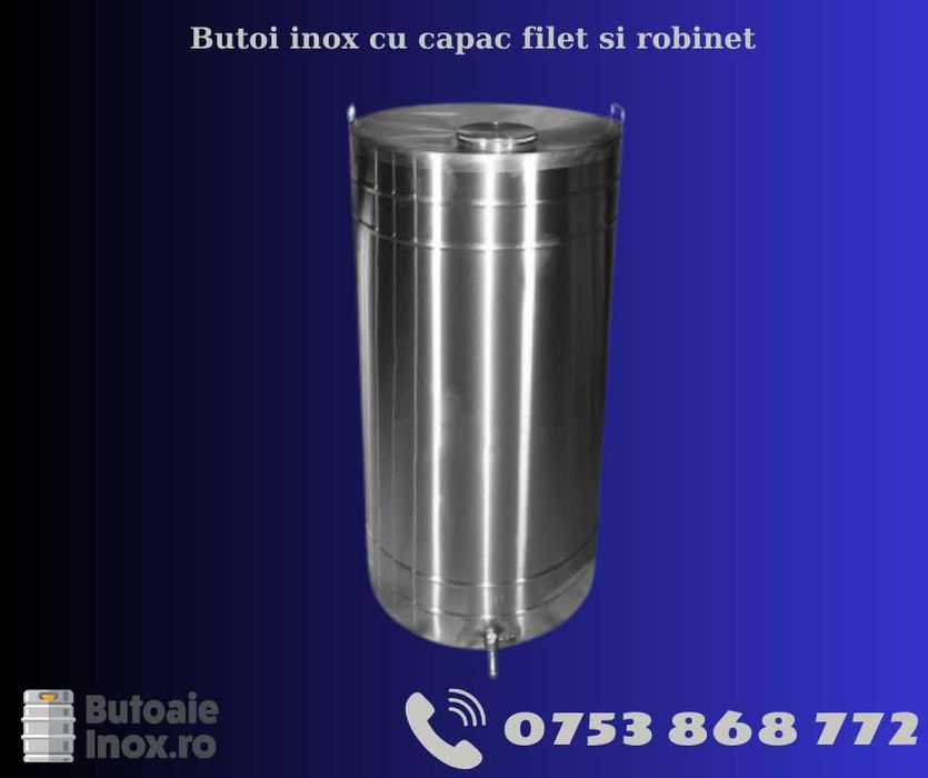 Butoi Butoaie inox 350 Litri cu robinet si transport inclus