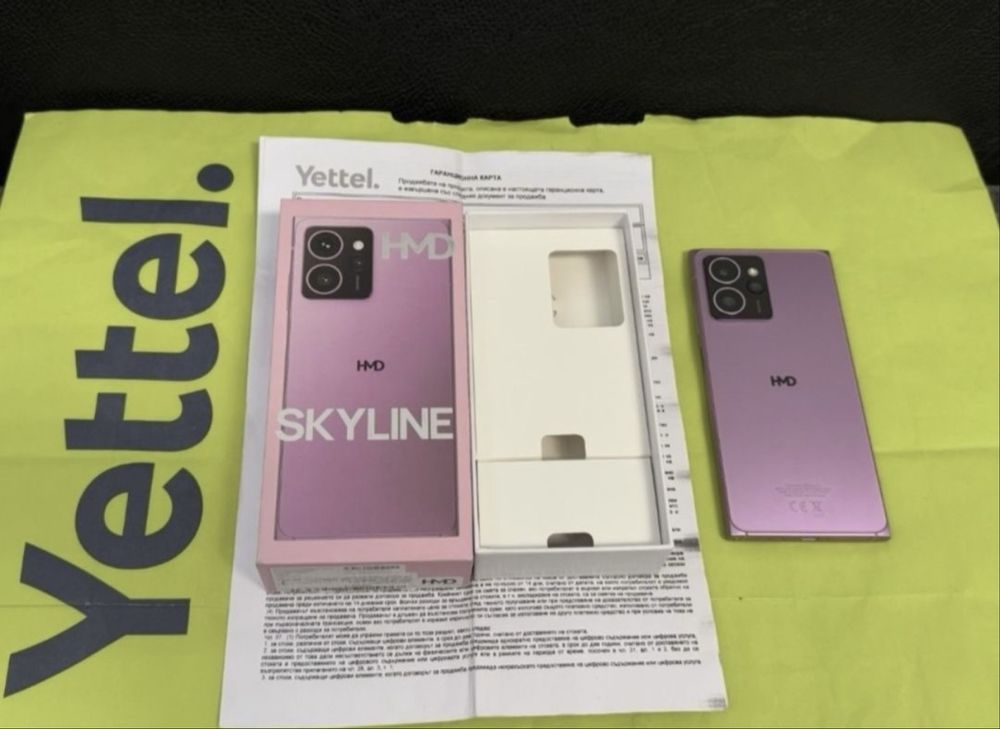 КАТО НОВ 256GB HMD Skyline Yettel Гаранция 2027г. Pink / Розов