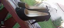 Pantofi catifea negri